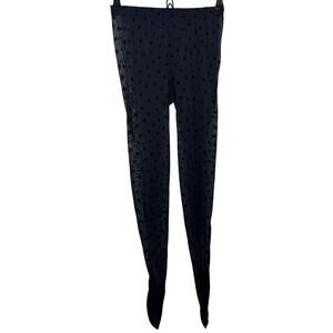 Calzedonia Black Tights Star Semi Sheer High-Rise Casual Pull-On Size Medium M